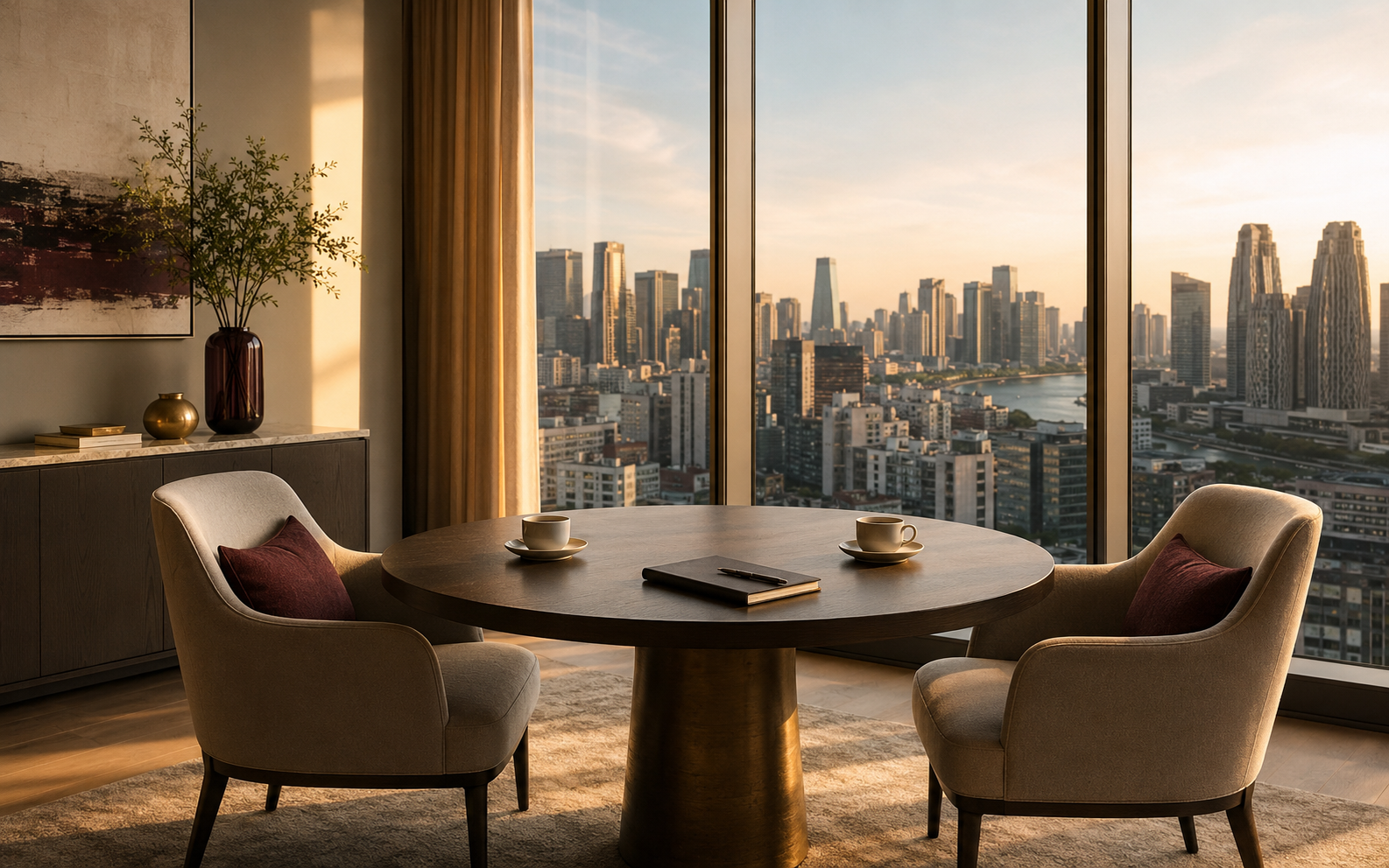 Business consultation connecting Seoul and Singapore